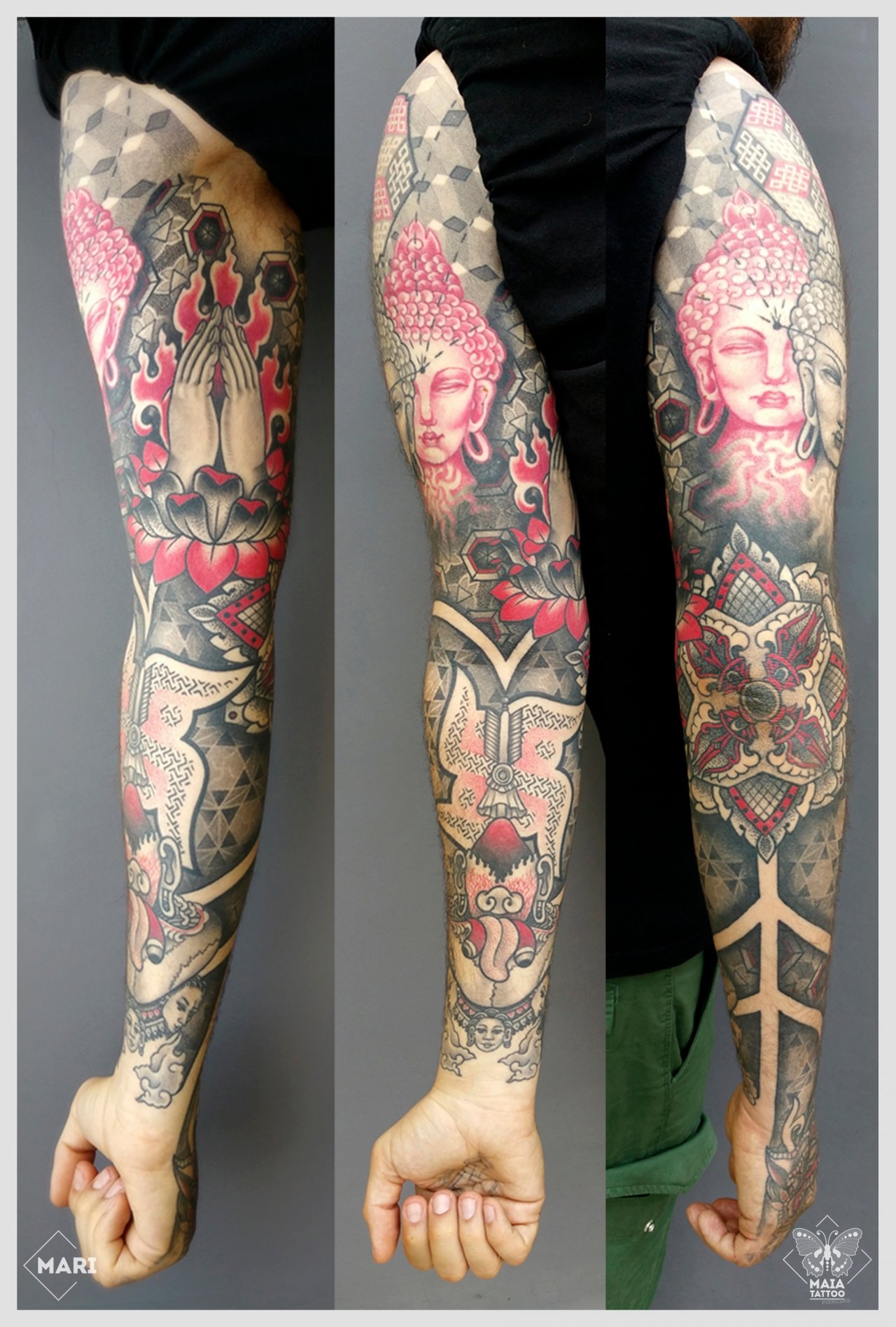 Braccio e mano tattoo ornamentale Maia Tattoo - Tattoo milano